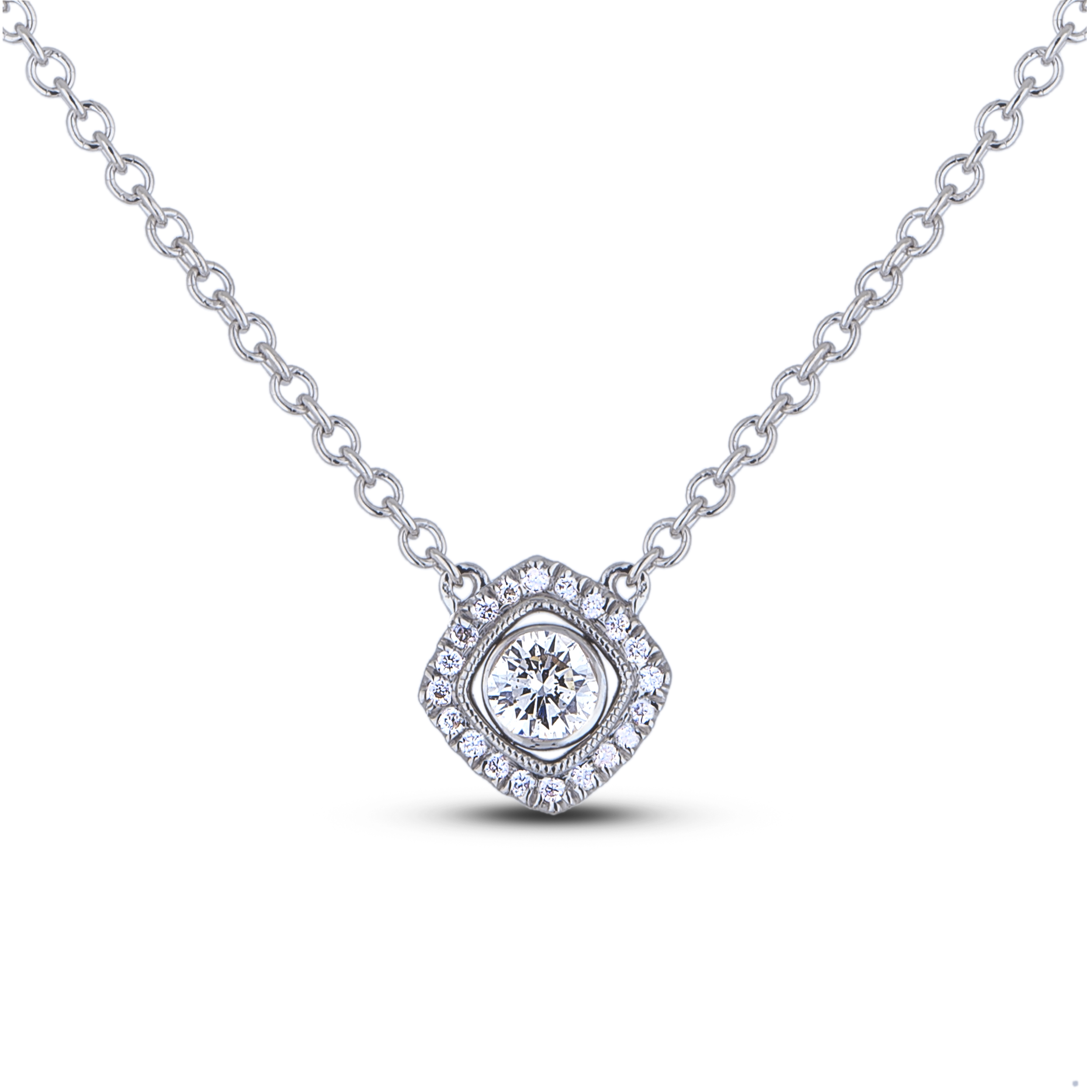 Diamond Necklaces Sjl Snd7305 025 Anaya Fine Jewellery Collection